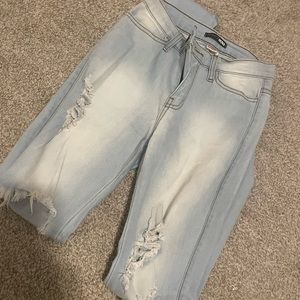 Fashion Nova Distressed Skinny Jean - Size 3